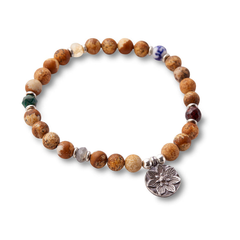 Silver & Sage Morning Spring Bracelet